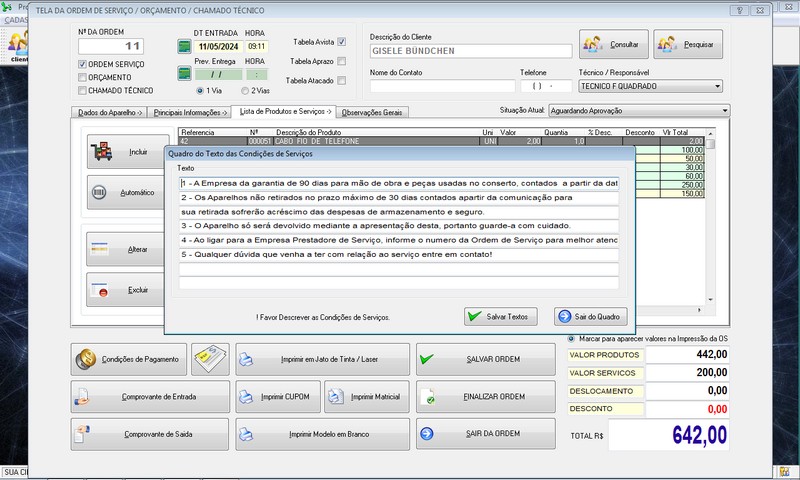 Programa OS Assistencia T�cnica v4.0 - FpqSystem