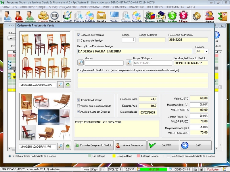 Programa Ordem de Servi�o Geral v4.6 - FpqSystem e Virtual Programas