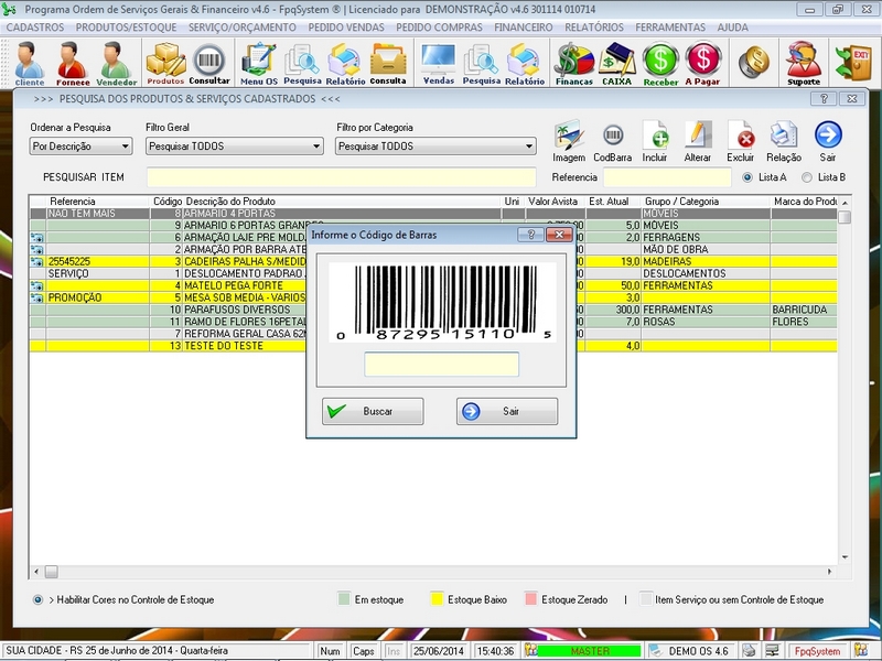 Programa Ordem de Servi�o Geral v4.6 - FpqSystem e Virtual Programas