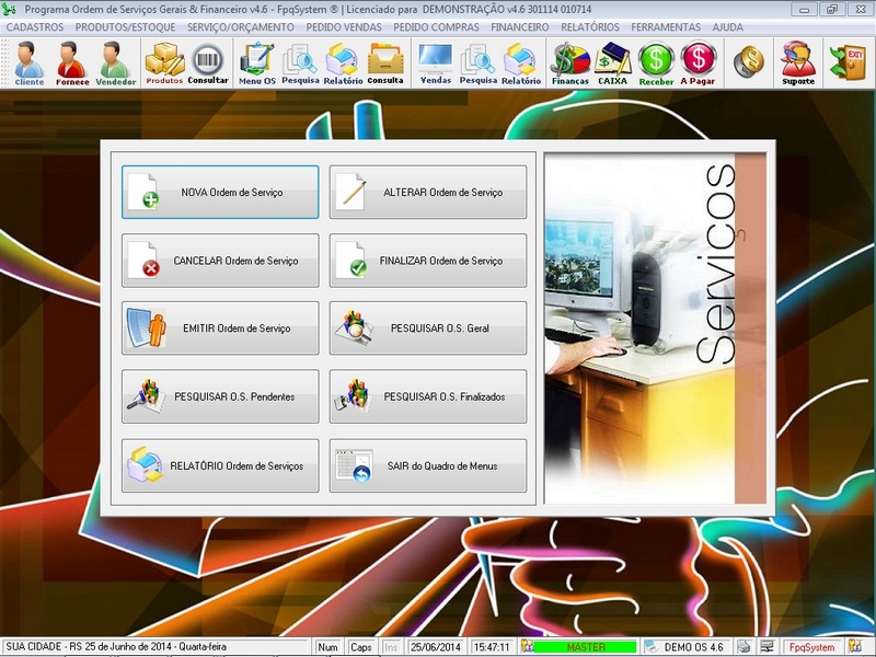 Programa Ordem de Servi�o Geral v4.6 - FpqSystem e Virtual Programas