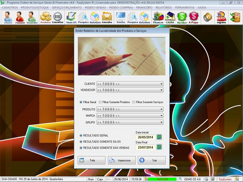 Programa Ordem de Servi�o Geral v4.6 - FpqSystem e Virtual Programas