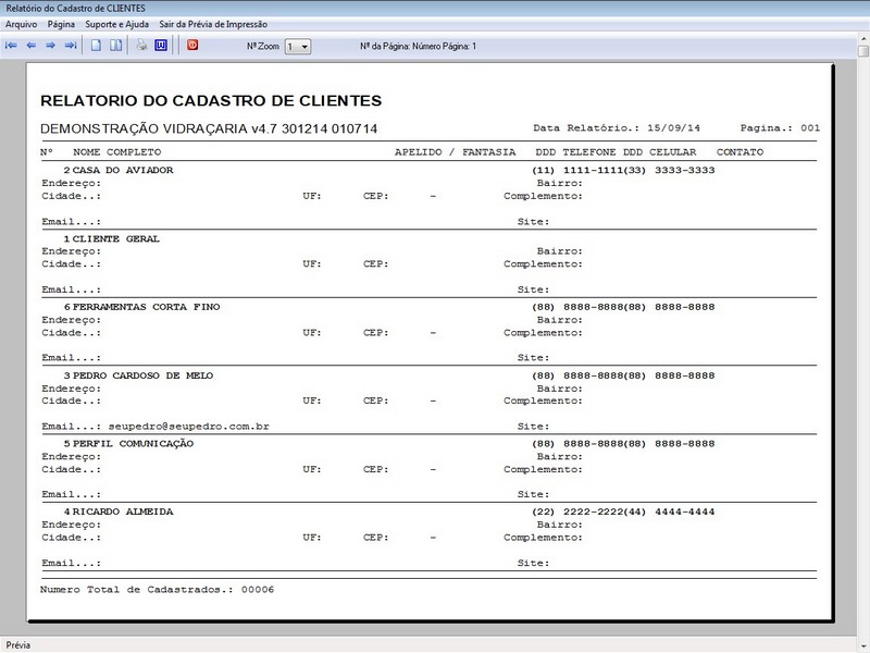 TELA DO PROGRAMA OS VIDRA�ARIA 4.7
