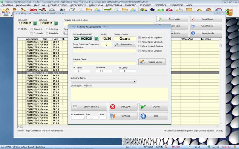 Programa OS Assist�ncia T�cnica 5.0 Plus