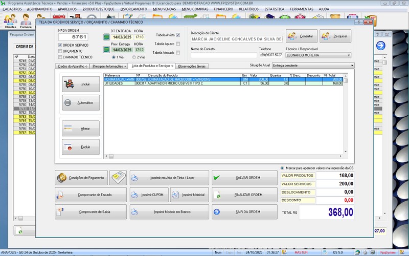 Programa OS Assist�ncia T�cnica 5.0 Plus