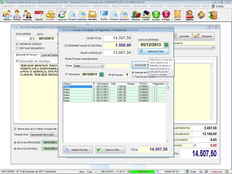 Imagens do Programa Servi�os Gerais v5.6 Plus