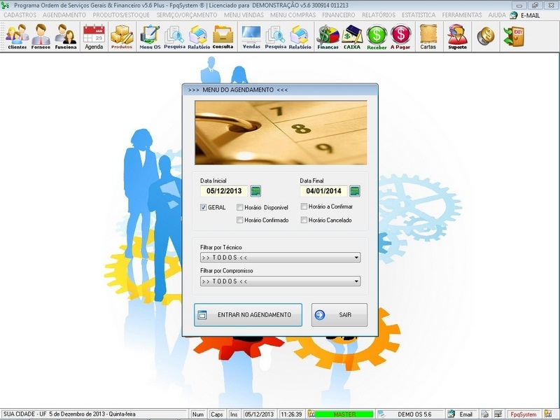 Imagens do Programa Servi�os Gerais v5.6 Plus
