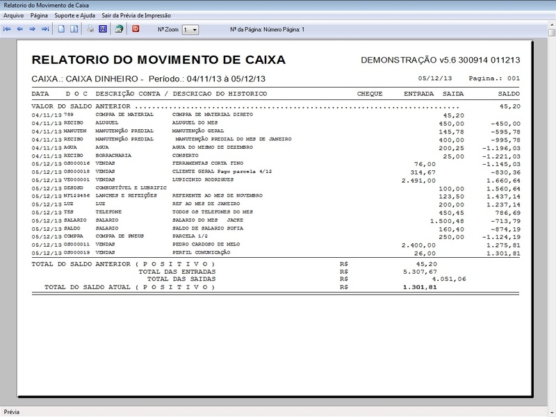 Imagens do Programa Servi�os Gerais v5.6 Plus