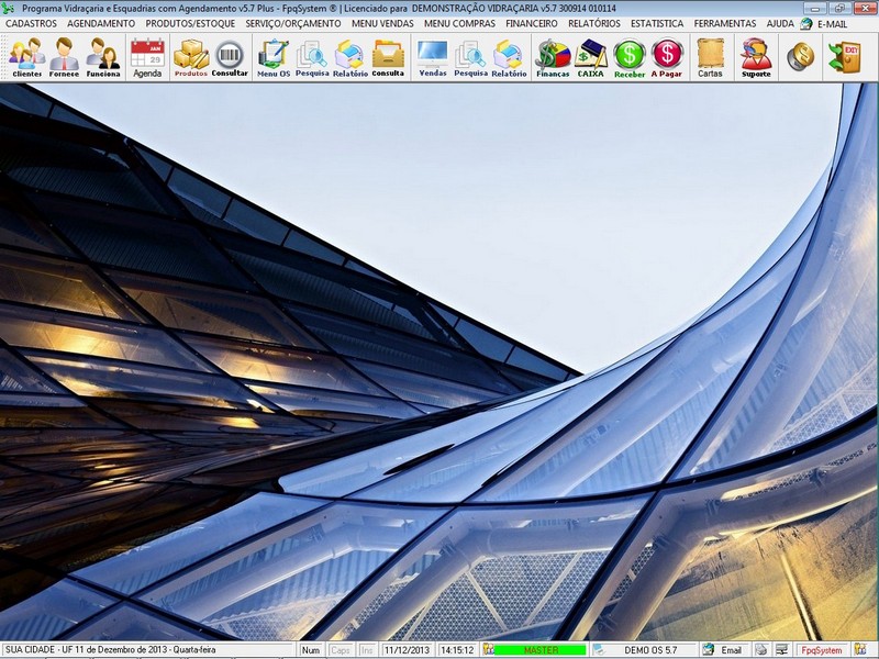 Imagens do Programa Vidra�aria e Esquadria v5.7 Plus
