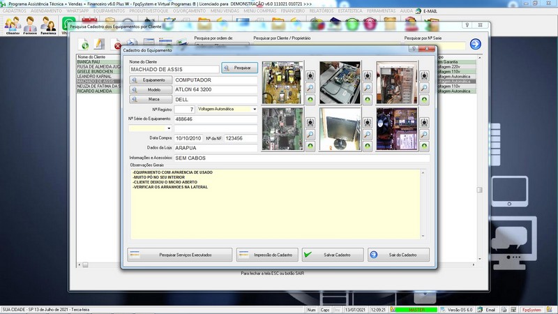 Programa OS Assist�ncia T�cnica 6.0 Plus
