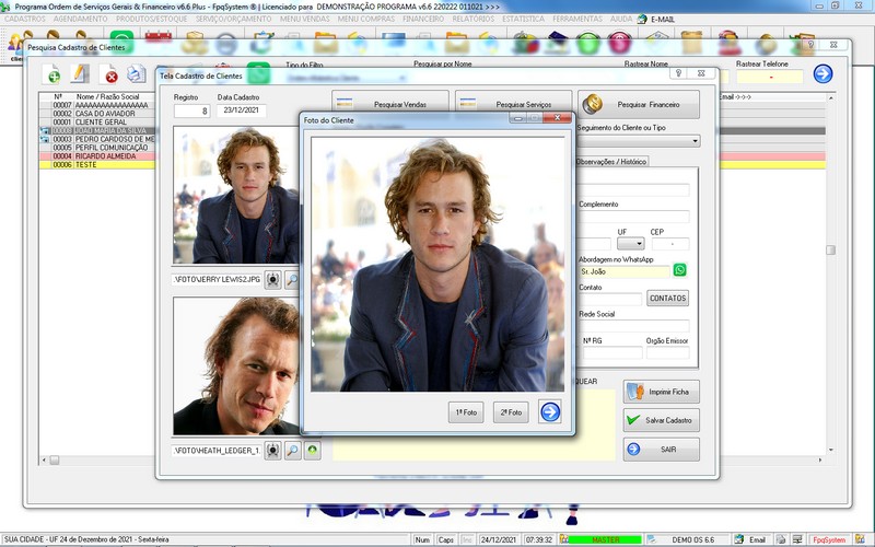 Imagens do Programa Servi�os Gerais v6.6 Plus