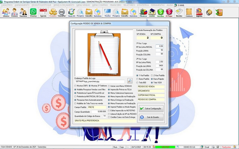 Imagens do Programa Servi�os Gerais v6.6 Plus
