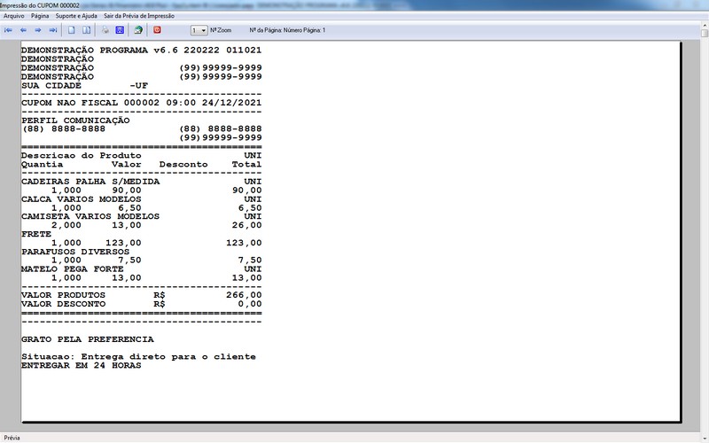 Imagens do Programa Servi�os Gerais v6.6 Plus