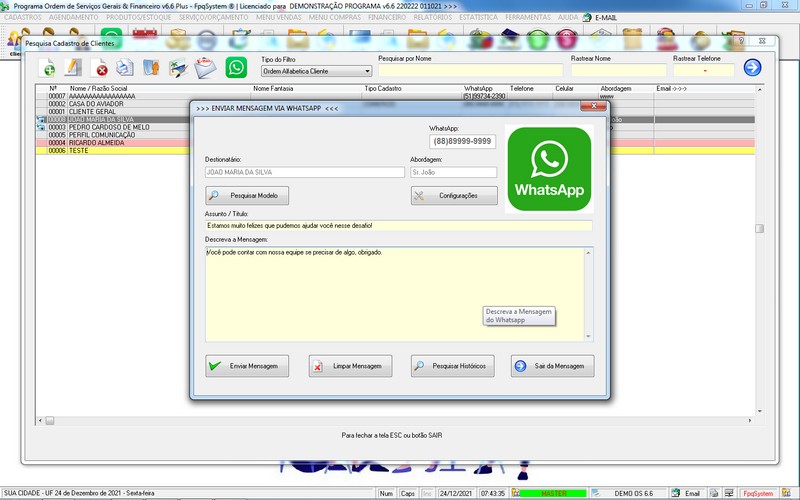 Imagens do Programa Servi�os Gerais v6.6 Plus