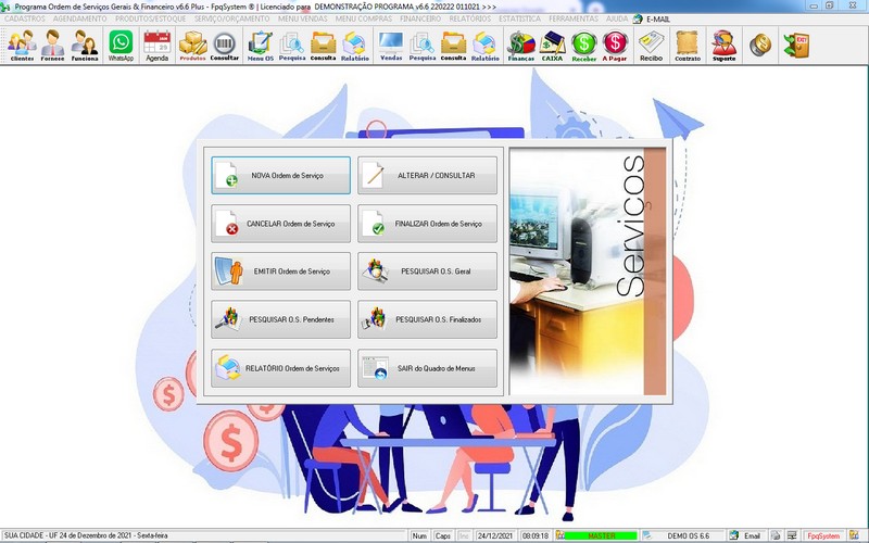 Imagens do Programa Servi�os Gerais v6.6 Plus