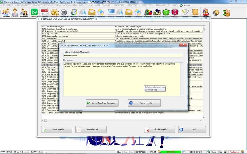 Imagens do Programa Servi�os Gerais v6.6 Plus