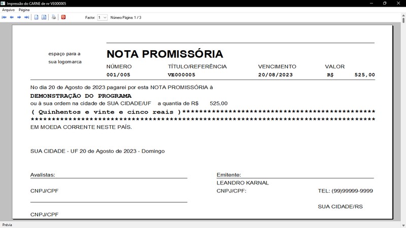 Imagens do Programa Vidra�aria e Esquadria v6.7 Plus