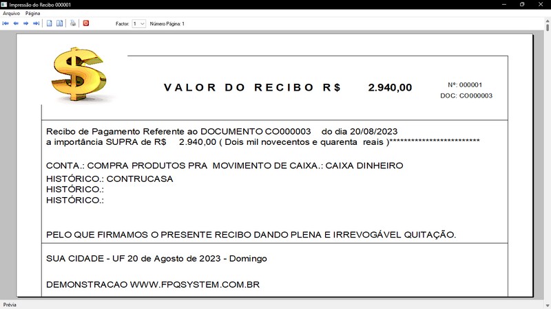 Imagens do Programa Vidra�aria e Esquadria v6.7 Plus