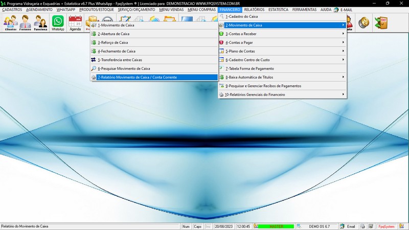 Imagens do Programa Vidra�aria e Esquadria v6.7 Plus