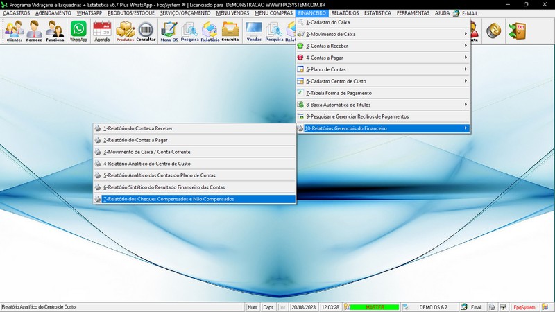 Imagens do Programa Vidra�aria e Esquadria v6.7 Plus