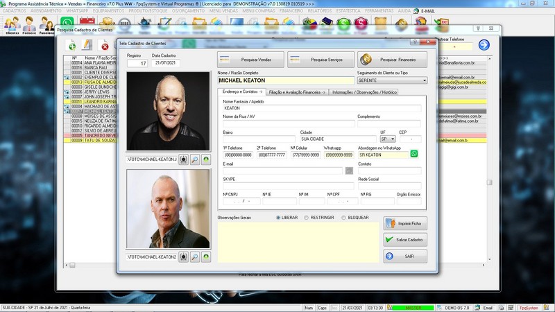 Programa OS Assist�ncia T�cnica 7.0 Plus