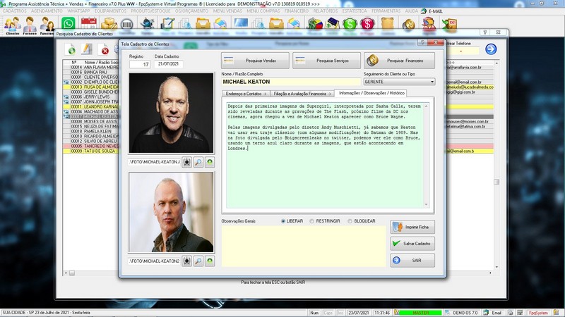 Programa OS Assist�ncia T�cnica 7.0 Plus