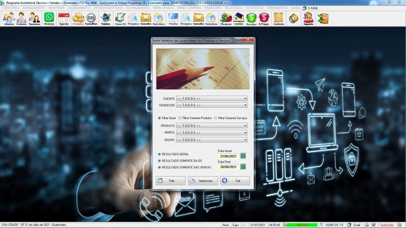 Programa OS Assist�ncia T�cnica 7.0 Plus