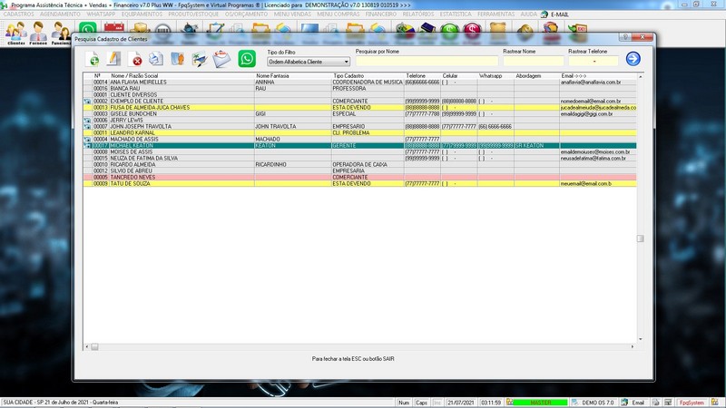 Programa OS Assist�ncia T�cnica 7.0 Plus