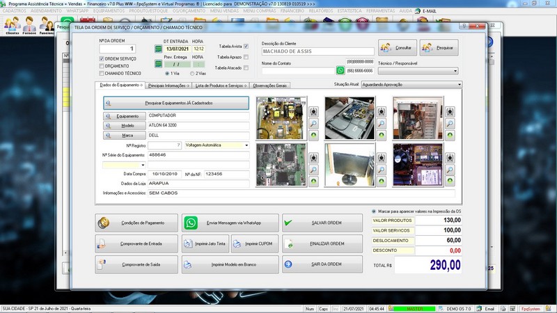 Programa OS Assist�ncia T�cnica 7.0 Plus