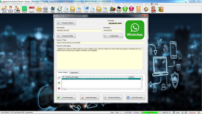 Programa OS Assist�ncia T�cnica 7.0 Plus