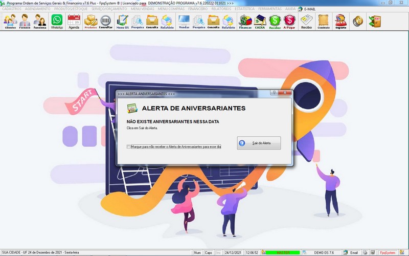 Imagens do Programa Servi�os Gerais v7.6 Plus