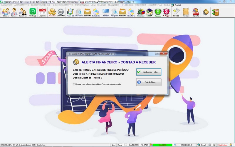 Imagens do Programa Servi�os Gerais v7.6 Plus