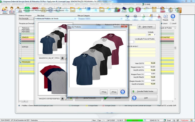 Imagens do Programa Servi�os Gerais v7.6 Plus