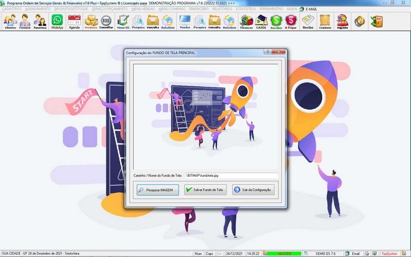 Imagens do Programa Servi�os Gerais v7.6 Plus