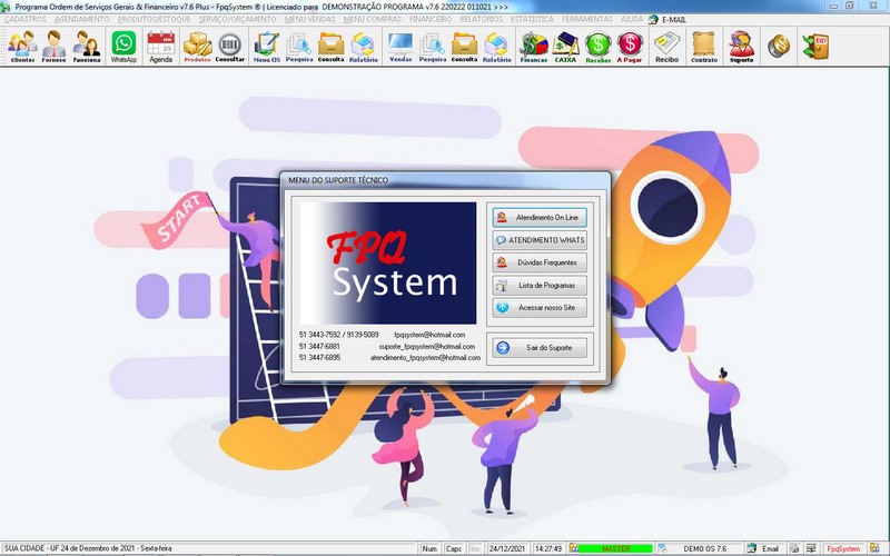 Imagens do Programa Servi�os Gerais v7.6 Plus