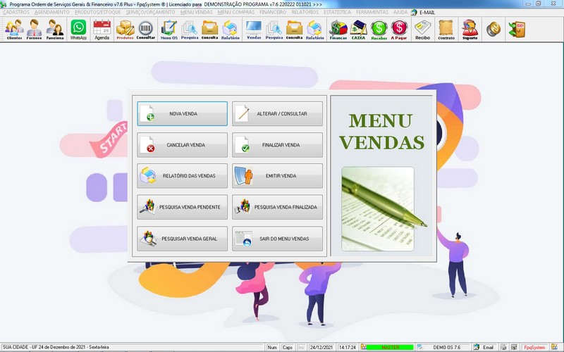 Imagens do Programa Servi�os Gerais v7.6 Plus