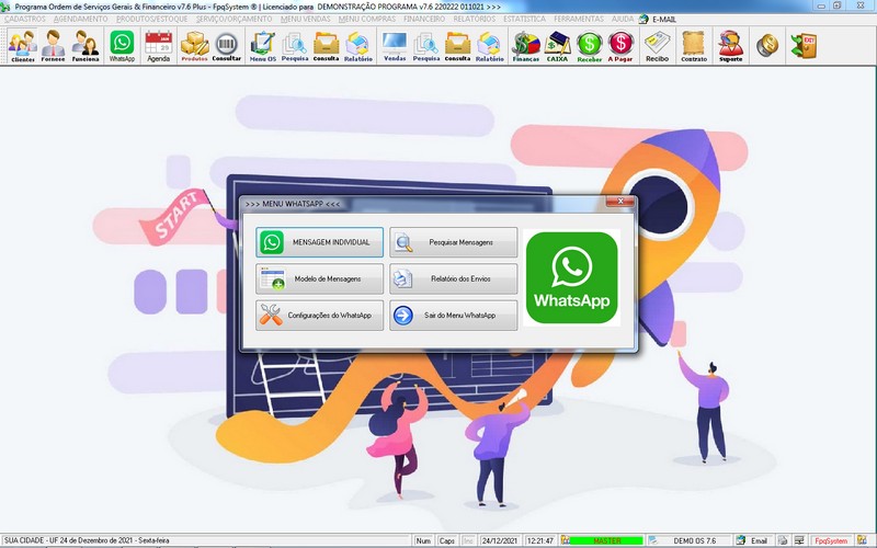 Imagens do Programa Servi�os Gerais v7.6 Plus