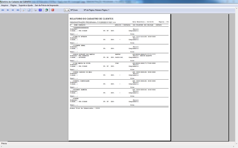 Imagens do Programa Servi�os Gerais v7.6 Plus