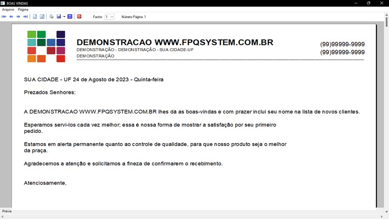 Imagens do Programa Vidra�aria e Esquadria v7.7 Plus