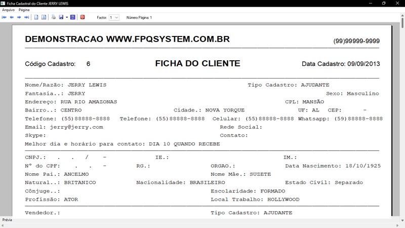 Imagens do Programa Vidra�aria e Esquadria v7.7 Plus