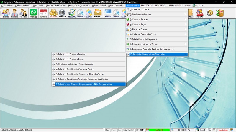 Imagens do Programa Vidra�aria e Esquadria v7.7 Plus