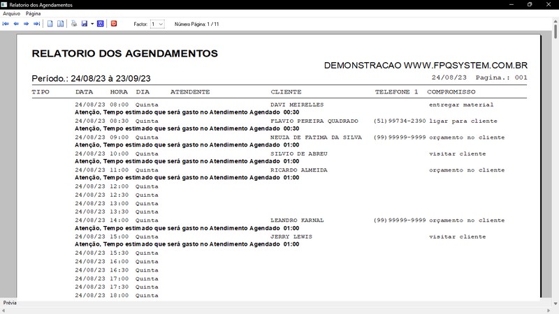 Imagens do Programa Vidra�aria e Esquadria v7.7 Plus