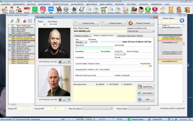Programa OS Assist�ncia T�cnica 8.0 Plus