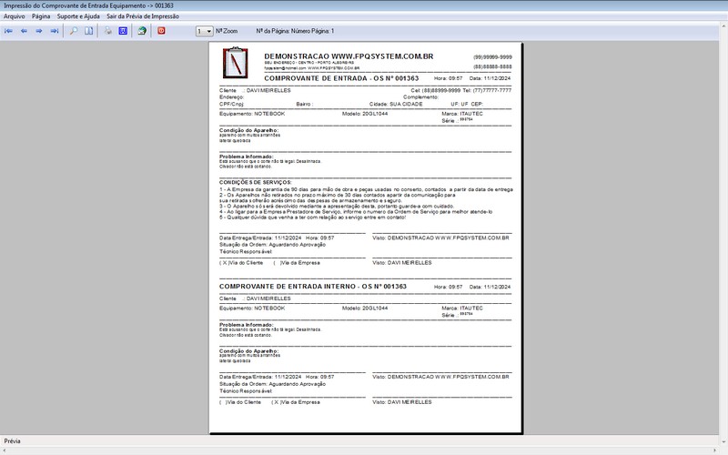 Programa OS Assist�ncia T�cnica 8.0 Plus