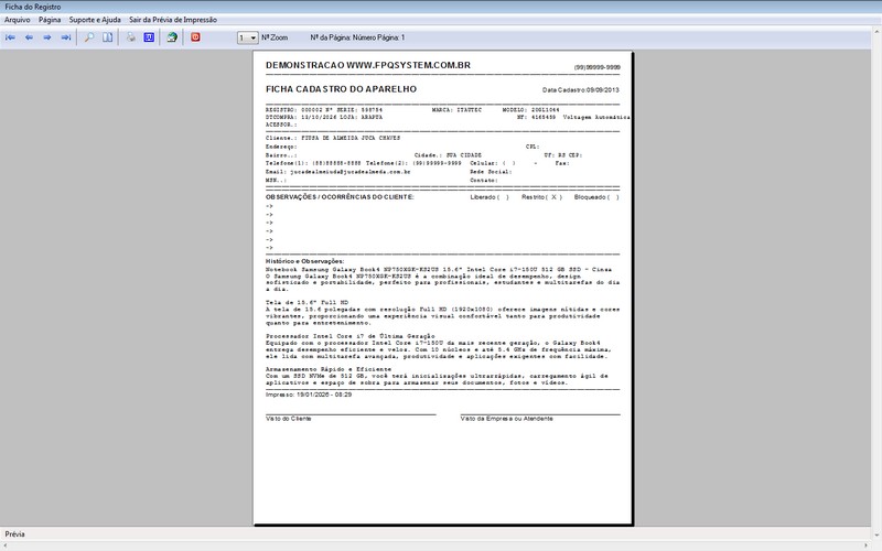 Programa OS Assist�ncia T�cnica 8.0 Plus