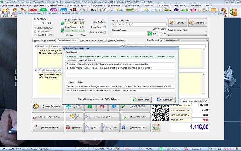 Programa OS Assist�ncia T�cnica 8.0 Plus