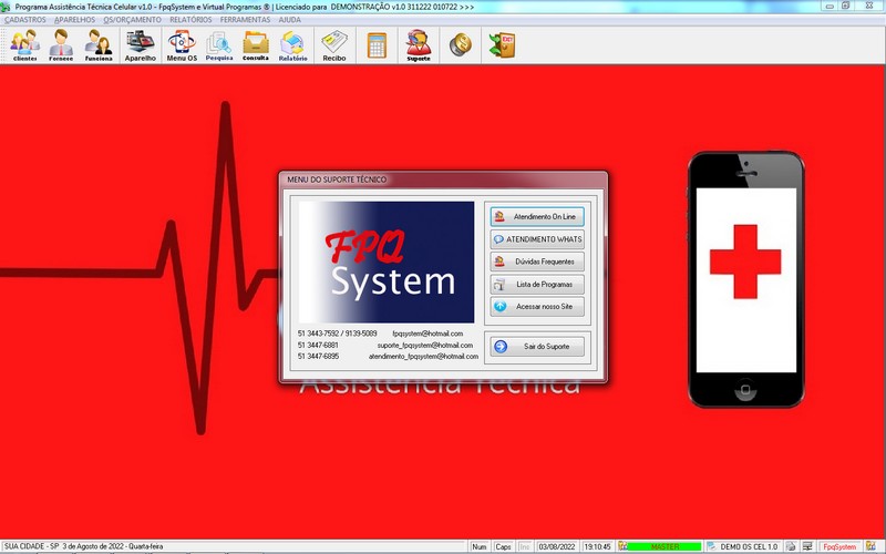 Programa OS Assist�ncia T�cnica para Celular 1.0 Plus