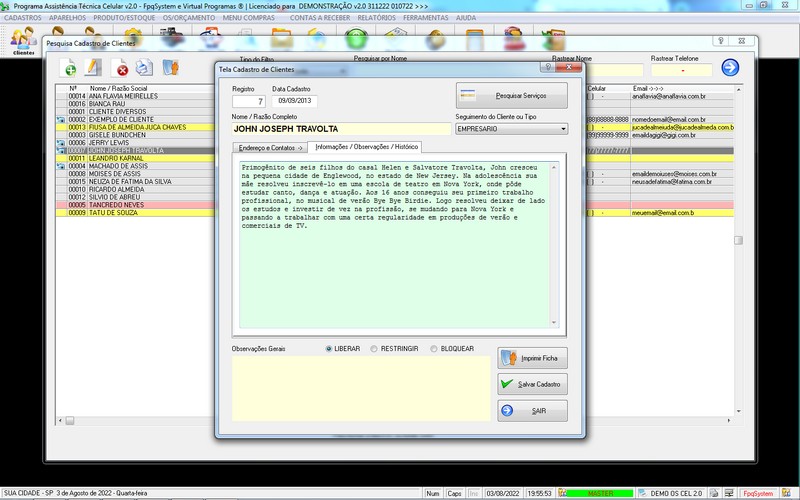 Programa OS Assist�ncia T�cnica para Celular 2.0 Plus