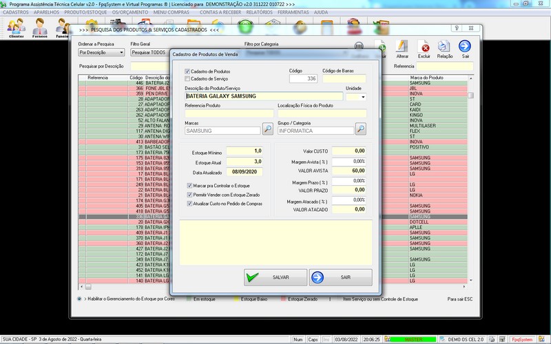 Programa OS Assist�ncia T�cnica para Celular 2.0 Plus