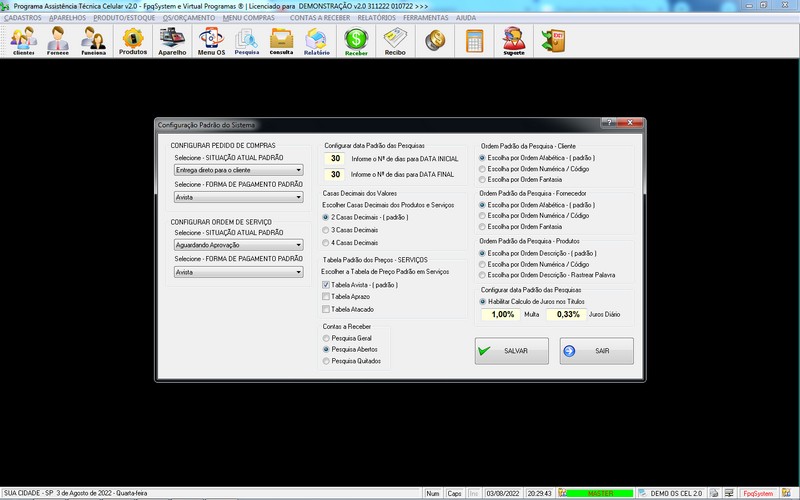 Programa OS Assist�ncia T�cnica para Celular 2.0 Plus