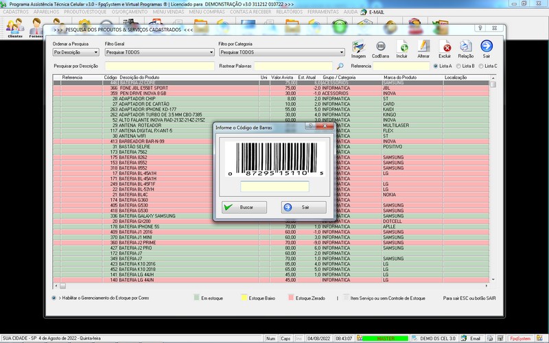 Programa OS Assist�ncia T�cnica para Celular 3.0 Plus
